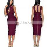 Below Knee Longuette Mermaid Fashion Women Clothes Hot Girl Sexy Club Dress thumbnail-2