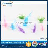 Promotional Toy 6 Pcs Plastic Shark Mini Crystal Animal Toy With Grass