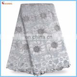 2015 newest design of white swiss voile lace for cheongsam LS1573030