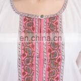Women Cotton Block Printed Long Dress Casual Designer Sexy Tunic thumbnail-2