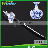 Winho Chinese Style Porcelain Bookmark with High-end Enamel