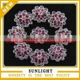 Fashion Metal Rhinestone Buttons With Flower Shape thumbnail-1