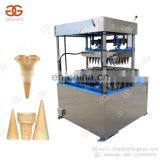 Guangzhou Semi Automatic Sugar Wafer Ice Cream Cone Baking Making Pizza Cone Maker Machine Equipment