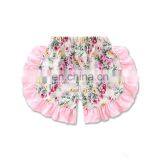 Baby Girl Pink Outfits Girls Lace Tops + Floral Short Pants 2pcs Set Summer Suit for 0-2years thumbnail-3