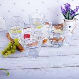 Drinking Water Glasses Set of 5- Cactus Premium Glassware for Dinner Parties thumbnail-4