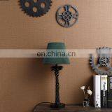 High Quality Bedside Desk Lighting Retro Nightstand Lights Resin With Green Lampshade thumbnail-3