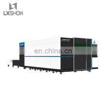 2020LXSHOW 3015 4000w 12000w Metal Sheet Fiber Laser Cutting Machine With Full Protection Cover / Full Enclosed 4kw Laser Cutter thumbnail-2