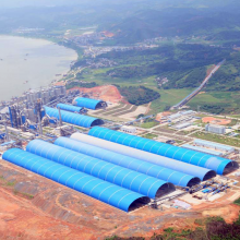 Prefab Steel Structure Arched Roof Shed Coal Warehouse Price thumbnail-3