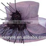 New Design Women's Fancy Sinamay Church Hat Hot Sale thumbnail-4