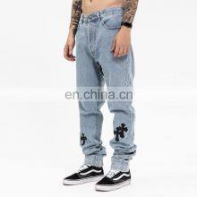Wholesale Factory Men Applique Embroidery Jean thumbnail-1