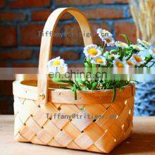 Handicraft Rectangle Wood Chip Christmas Gifts Storage Basket thumbnail-4