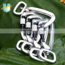 D Shape Aluminium Outdoor Hiking Hanging Hook Camping Anodizing Surface 12KN Carabiner Hook for Dog Leashes thumbnail-4