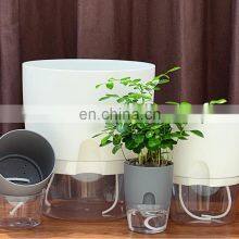 Small Flower Pot Planters Modern Planter Plastic Table Self Watering White Wholesale Pots For Indoor Plants