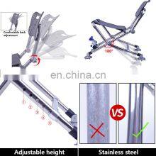 Adjustable Fishing Chair Aluminum Alloy Foldable Portable Extended Outdoor Travel Camping Hiking Tools Folding Chair thumbnail-4