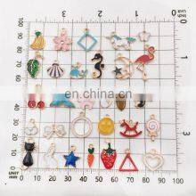 110pcs Assorted Plated Enamel Animal Plant Fruit Moon Star Random Charms Pendants for DIY Necklace Bracelet Jewelry Making thumbnail-4