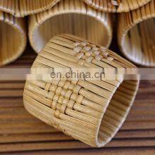 Best Price Rattan Napkin Ring Mid Century Modern 60s Set Tableware Set Napkin Holder Rings Vietnam Manufacturer thumbnail-1