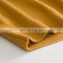 Custom Fashion 100% Pure Cashmere Hoodies for Women Solid Pattern Casual Winter Sweater With Hooded Collar and Front Logo thumbnail-4