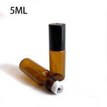Бутылка для эфирных масел и парфюма из янтарного стекла, роликовая бутылка 3 мл, 5 мл, 10 мл, стеклянная бутылка с роликом и крышкой thumbnail-3