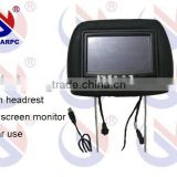 7inch headrest VGA touch screen monitor for car pc