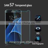 Manufacturer Supply Anti-shatter Screen Protector Film Tempered Glass for Samsung S7