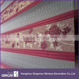 Qingmiao Supply Jacquard Style Roller Type Horizontal Pattern Polyester Material Shutter