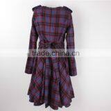 Lady's Garment Stock Lot Checked Winter Coat and Dress thumbnail-3