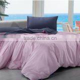 Pink and Blue Gray Patchwork Solid Color Polycotton Bed Sheet thumbnail-1