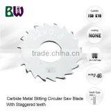 Staggered Teeth TCT Circular Saw Blade For Aluminium Cutting