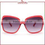 Laura Fairy Japan Brands Women Wine Red Big Frame No Logo Sunglasses Glass thumbnail-2