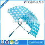 Promotional Popular Blue Color Safe Open Kids Umbrella