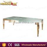 Triangle Gold Stainless Steel Wedding Tables Square MDF Wedding Tables Quality Choice thumbnail-4