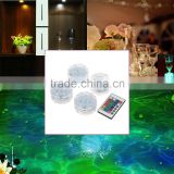 10 LED Multicolor Submersible Waterproof Party Floralytes Vase Base Light Lamp Blub Remote with 1 Controller for Wedding Party