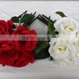 silk artificial rose flower bouquet for decoration