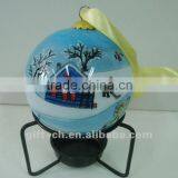 Colorful Inside Painted Glass Ornament Ball for Decoration Christmas Tree thumbnail-1
