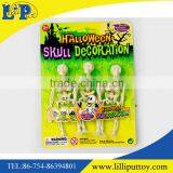Kids Plastic Halloween Human Skeleton Skull Toy