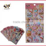 3d cartoon puffy stickers/spong puffy sticker/promotional puffy stickers for party decorations