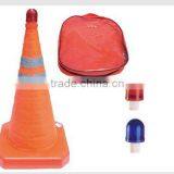 New and Cheap Collapsible Traffic Safety Road Cone/different Heights Folding PP/ABS Cones thumbnail-3