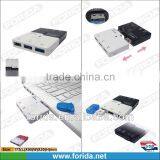 3 Ports Hub & 4 Slots Card Reader(SD/MS/M2/TF) Usb Combo