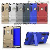New Products 2016 High Quality 2 In1 TPU+PC Kickstand Protective Case for HuaWei P8, for Huawei p8 Case With 6 Colors thumbnail-2