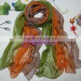 Custom Design Silk Scarf Gradient Silk Scarf and Shawel thumbnail-1
