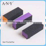 Professional UV Gel Nails Soak Off Using 3 Side Emery Sand Nail Sponge Buffer File