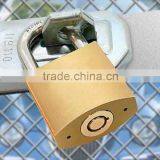 60mm Double Locking Mechanism Tunular Key Brass Padlock thumbnail-1