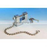 LS-303 Kaba Key and Steel Chain WITH Plated Steel Amour Rectangular Padlock thumbnail-5