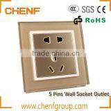 Wholesale Home Use Electrical 5-Pin Multifunction Wall Socket thumbnail-3