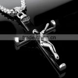 Fashion unisex's customized stainless steel crucifix pendant