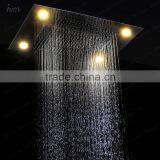 Luxury Led Rain and Waterfall Showerhead Recessed Ceiling Mounted Electric Shower Heads With Hot Cold Water Mixer thumbnail-6
