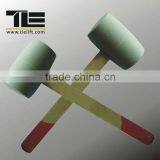 Double End Rubber Hammer With Wood Handle