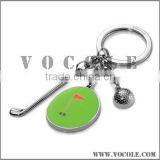 Fashion Golf Ball Pendant Stainless Steel Key Chain thumbnail-1