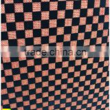 orange color- black flocking- block design- 150cm sofa fabrics- make to order