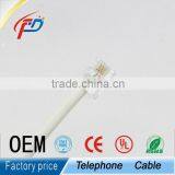 Modular Patch Cord RJ11 Cross Telephone Cable Patch Cord 1M/2M/3M